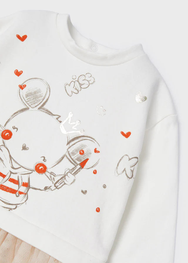 Vestido Invierno Ratoncita Tul Mayoral 2962 Niña