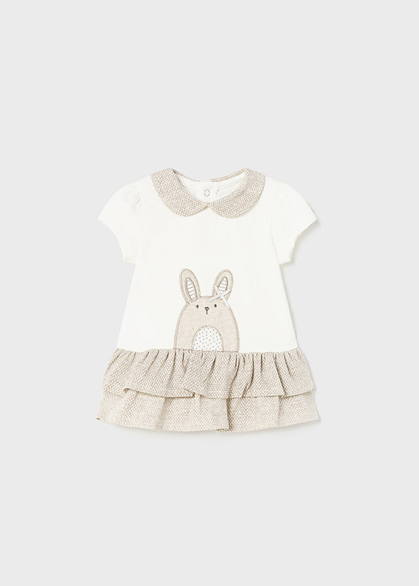 Vestido Beige Conejita Mayoral 1801 Niña