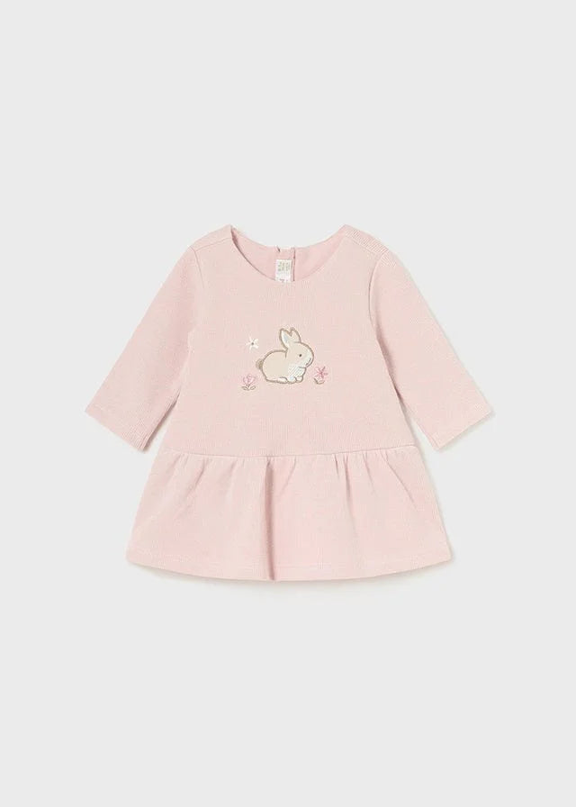 Vestido En Conjunto Con Chaleco y Coleta 3 Piezas Mayoral 2807 Niña