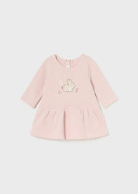 Vestido En Conjunto Con Chaleco y Coleta 3 Piezas Mayoral 2807 Niña