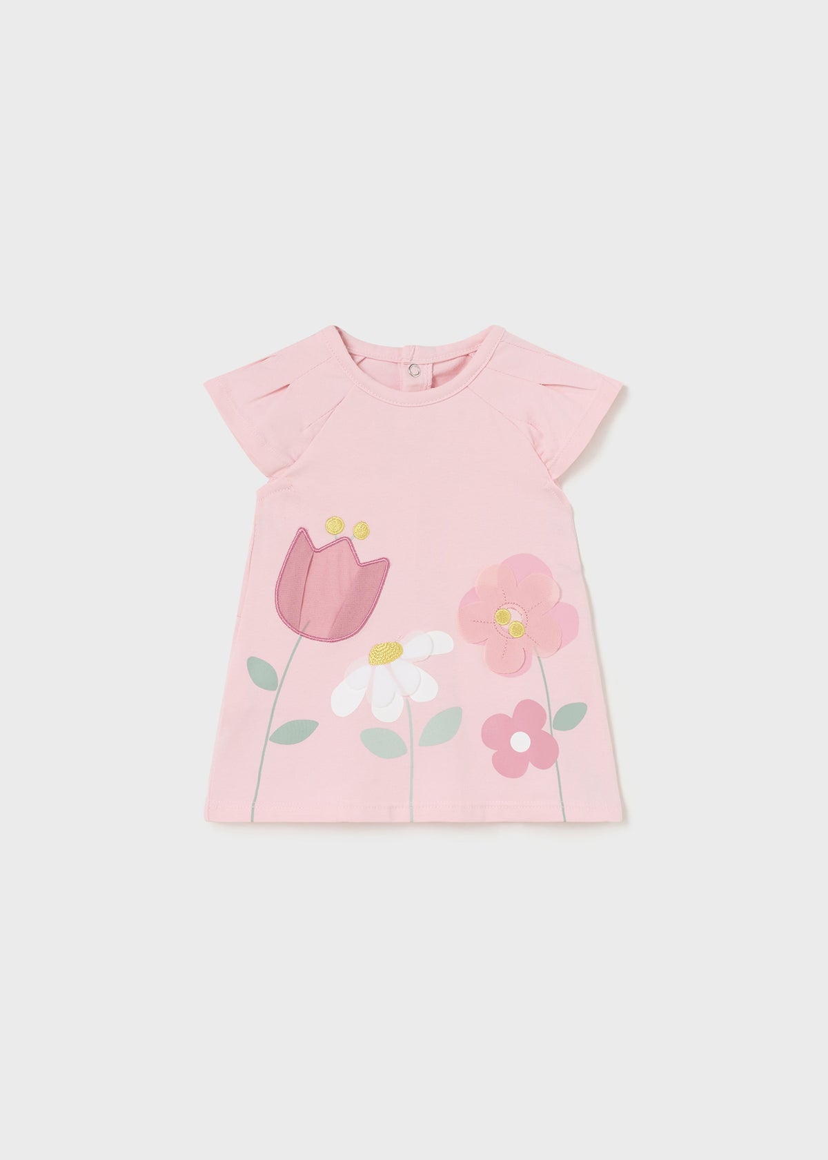 Vestido Blanco de Flores Mayoral 1811 Niña