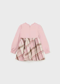 Vestido Manga Larga Cuadros Mayoral 2978 Niña