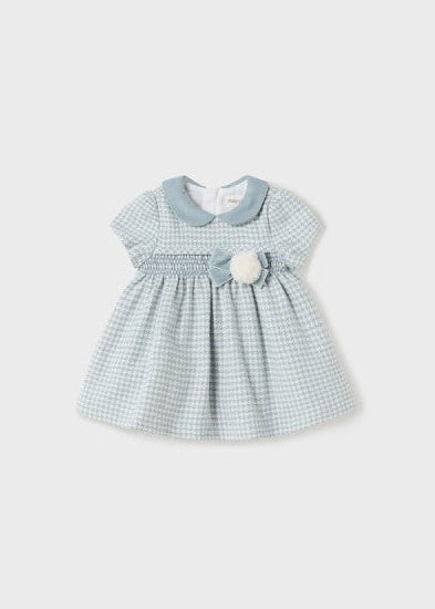 Vestido Pompón Celeste Cálido Mayoral 2864 Niña