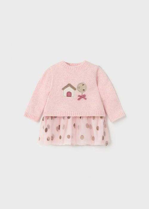 Vestido Tutú Manga Larga Cálido Mayoral 2865 Niña