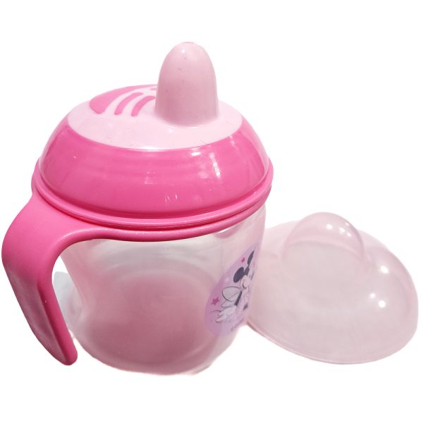 VASO ENTRENADOR PITILLO AGARRADERAS DISNEY BABY ROSA - Imagen 2