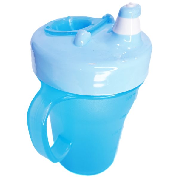 VASO ENTRENADOR PITILLO AGARRADERAS DINO CELESTE - Imagen 2