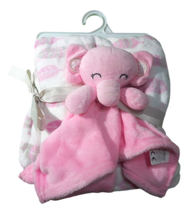 COBIJA ELEFANTE ROSADO